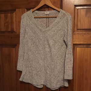 Westport Gray Knit Tunic Top
